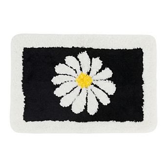 Aesthetic Bathroom Rug Ultra Soft Absorbent Shaggy Bath Mat Non Slip Printed Microfiber Plush Carpet