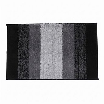 Ultra Soft Absorbent Plush Bath Mat Non Slip Machine Washable Quick Dry Luxury Striped Shower Rug
