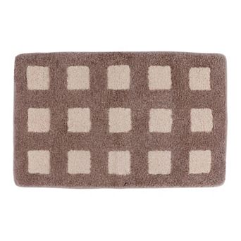Bathroom Rugs Absorbent Non Slip Checkered Bath Mat Soft Plush Quick Dry Shower Rug Carpet Bath Rug