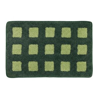 Bathroom Rugs Absorbent Non Slip Checkered Bath Mat Soft Plush Quick Dry Shower Rug Carpet Bath Rug