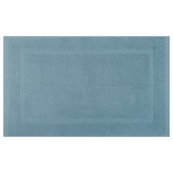 Cotton Bathroom Rugs Luxury Towel Bath Mat with Square Pattern Absorbent Quick Dry Non Slip Rug