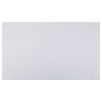 Cotton Bathroom Rugs Luxury Towel Bath Mat with Square Pattern Absorbent Quick Dry Non Slip Rug