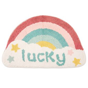 Printed Bathroom Rug Ultra Soft Absorbent Plush Bath Mat Non Slip Machine Washable Shower Rug