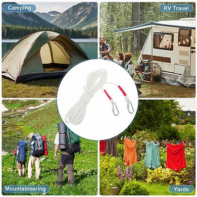 1 Pc Outdoor Double Hook Braided Clothesline 32.81ft
