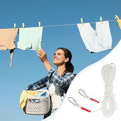 1 Pc Outdoor Double Hook Braided Clothesline 32.81ft