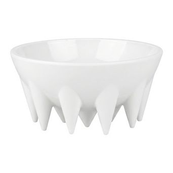 Small Jellyfish Decorative Bowl Fluted Pedestal Trinket Dish Aesthetic Ruffled Rings for Entryway