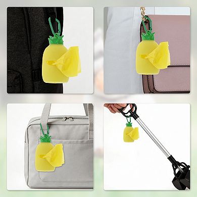 Portable Dog Poop Bag Dispenser 1Pc Yellow Green 1Pc