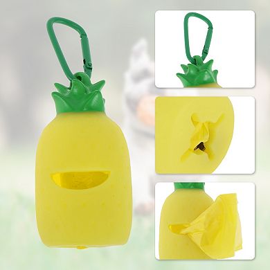 Portable Dog Poop Bag Dispenser 1Pc Yellow Green 1Pc