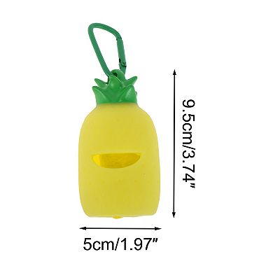 Portable Dog Poop Bag Dispenser 1Pc Yellow Green 1Pc