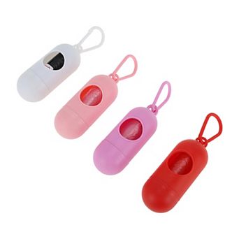 Pill-shaped Dog Poop Bag Dispenser 4 pc