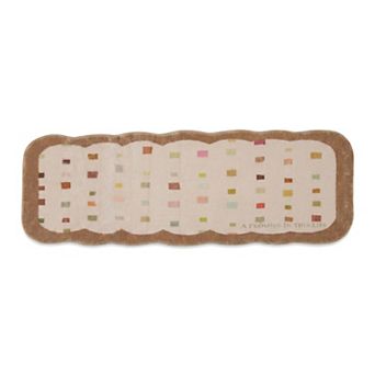 Boho Kitchen Runner Rug Non Slip Machine Washable Runner for Hallway Bedside Soft Faux Wool Mat