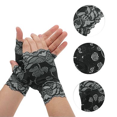 6.89"x3.54" Anti-slip Lace Manicure Gloves 1 Pair