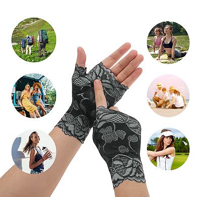 6.89"x3.54" Anti-slip Lace Manicure Gloves 1 Pair