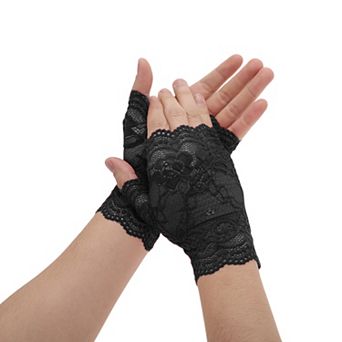 6.89"x3.54" Anti-slip Lace Manicure Gloves 1 Pair