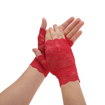 6.89"x3.54" Anti-slip Lace Manicure Gloves 1 Pair