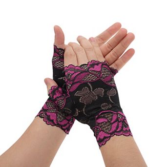 6.89"x3.54" Anti-slip Lace Manicure Gloves 1 Pair
