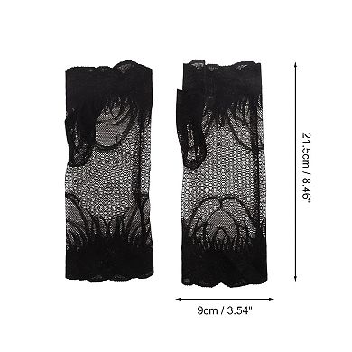 8.46"x3.54" Anti-slip Lace Manicure Gloves 1 Pair