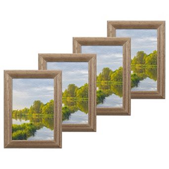 4.29 x 5.79 x 1.18 Inch Wooden Photo Frame, Wooden Photo Frame 4 pc