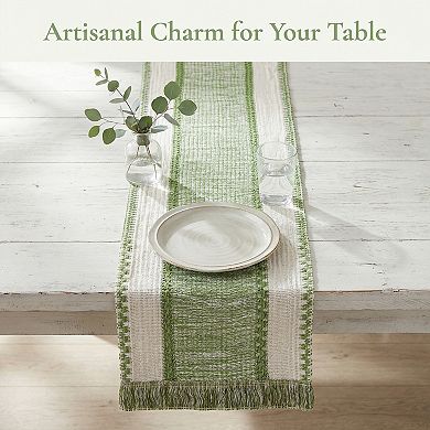 Table Runner for Kitchen Decor Birthday Decorations Long Kitchen Runner with Tassel 11.8x63in