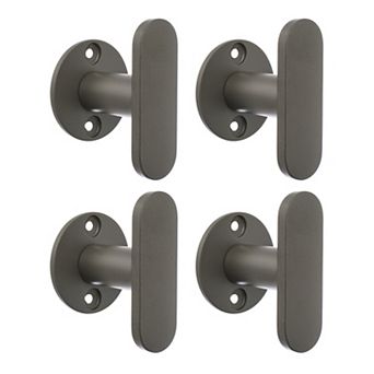Coat Rack Wall Mount Aluminum Single Hook Coat Hook Hat Rack Rotating Wall Hooks 4Pcs1.0x3.0in