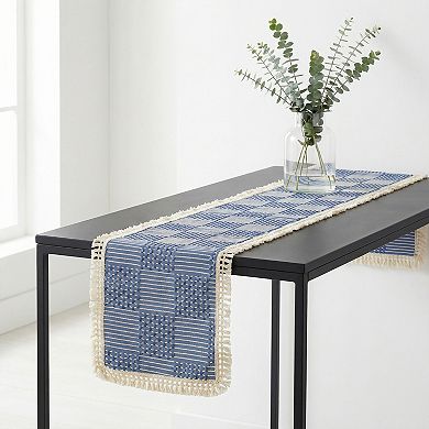 Table Runner for Kitchen Decor Birthday Decorations Tassel Kitchen Table Runneration 13x78.7in