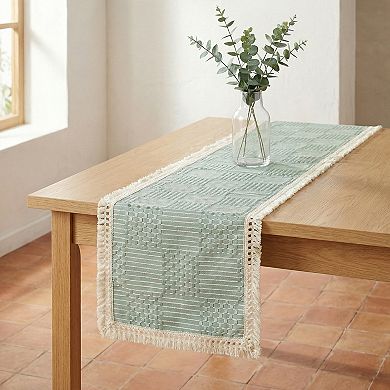 Table Runner for Kitchen Decor Birthday Decorations Tassel Kitchen Table Runneration 13x63in