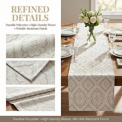 Table Runner for Kitchen Decor Long Washable Polyester Kitchen Runneration 13.8x106.3in