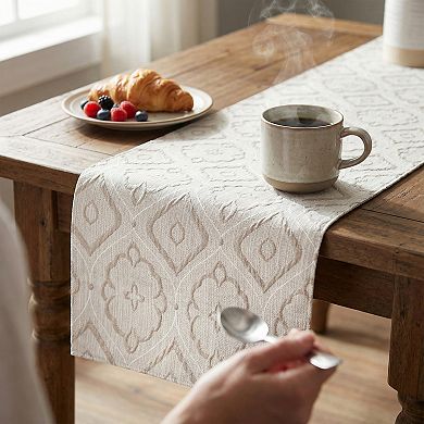 Table Runner for Kitchen Decor Long Washable Polyester Kitchen Runneration 13.8x106.3in