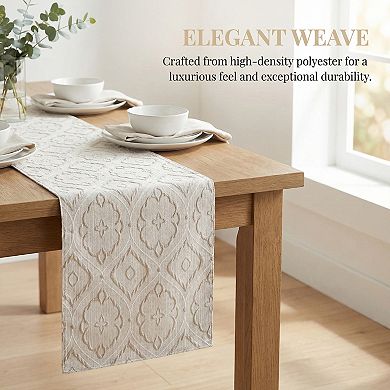 Table Runner for Kitchen Decor Long Washable Polyester Kitchen Runneration 13.8x106.3in