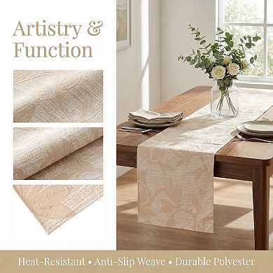 Table Runner for Kitchen DecorLong Floral Kitchen Runner 13.8x106.3in