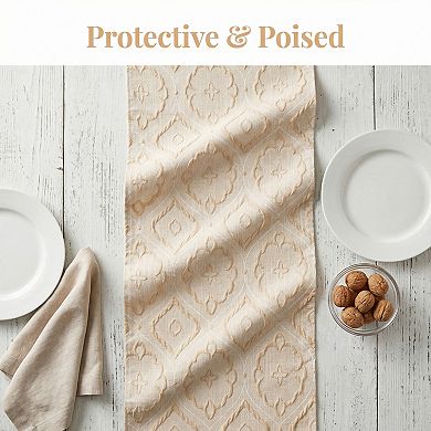 Table Runner for Kitchen Decor Long Washable Polyester Kitchen Runneration 13.8x82.7in