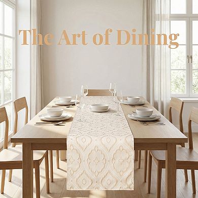 Table Runner for Kitchen Decor Long Washable Polyester Kitchen Runneration 13.8x82.7in