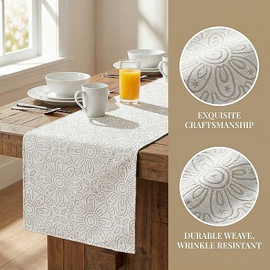 Table Runner for Kitchen Decor Floral Elegant Kitchen Runner for Decor 13.8x63in