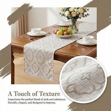 Table Runner for Kitchen Decor Long Washable Polyester Kitchen Runneration 13.8x70.9in