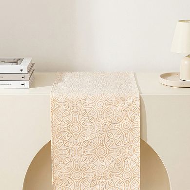 Table Runner for Kitchen Decor Floral Elegant Kitchen Runner for Decor 13.8x70.9in