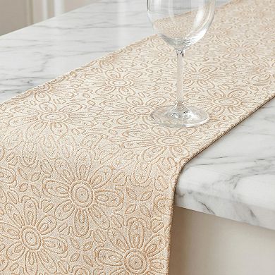 Table Runner for Kitchen Decor Floral Elegant Kitchen Runner for Decor 13.8x106.3in