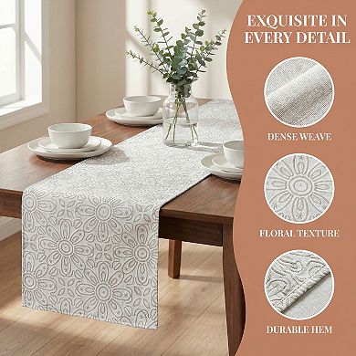 Table Runner for Kitchen Decor Floral Elegant Kitchen Runner for Decor 13.8x82.7in