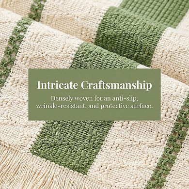Table Runner for Kitchen Decor Farmhouse Polyester Kitchen Runner 11.8x70.9in