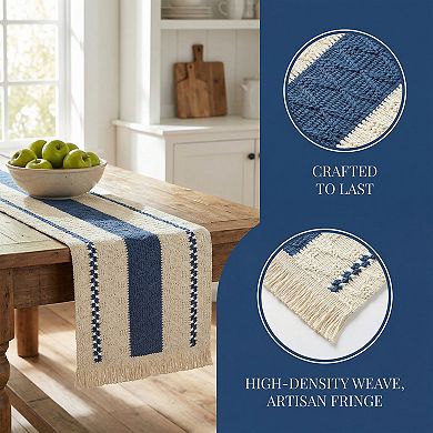 Table Runner for Kitchen Decor Farmhouse Polyester Kitchen Runner 11.8x63in