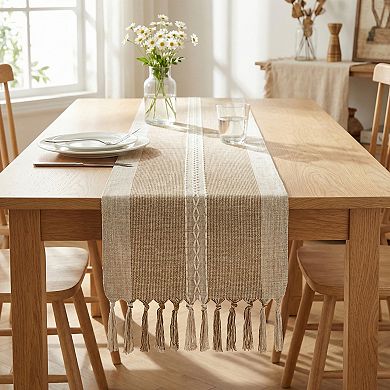 Table Runner for Kitchen Decor Home Decorations Tassel Kitchen Runner 13x63in