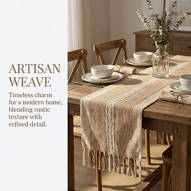Table Runner for Kitchen Decor Home Decorations Tassel Kitchen Runner 13x63in