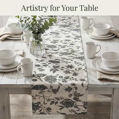 Table Runner for Kitchen Decor Birthday Decorations Long Cotton Kitchen Runneration 11.8x78.7in