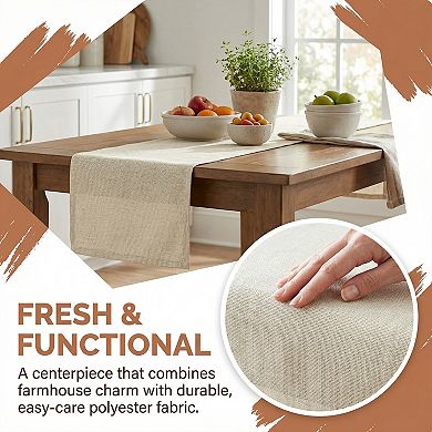 Table Runner for Kitchen Decor Birthday Decorations Washable Kitchen Runneration 11.8x70.9in