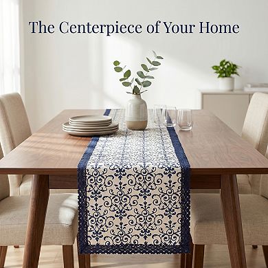 Table Runner for Kitchen DecorWashable Cotton Kitchen Runner for Table 11.8x70.9in
