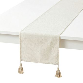 Table Runner for Kitchen Decor Decorations Polyester Kitchen Runner with Tasselation 11.8x70.9in