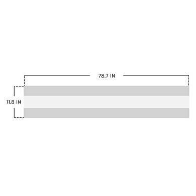 Table Runner for Kitchen Decor Decorations Polyester Kitchen Runner with Tasselation 11.8x78.7in