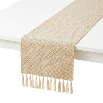 Table Runner for Kitchen DecorLong Washable Tassels Kitchen Runner for Kitchen 13x63in