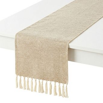 Table Runner for Kitchen DecorLong Washable Tassels Kitchen Runner for Kitchen 13x63in