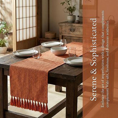 Table Runner for Kitchen Decor Birthday Decoration Washable Polyester Kitchen Runner 13x72in