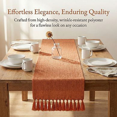 Table Runner for Kitchen Decor Birthday Decoration Washable Polyester Kitchen Runner 13x78.7in